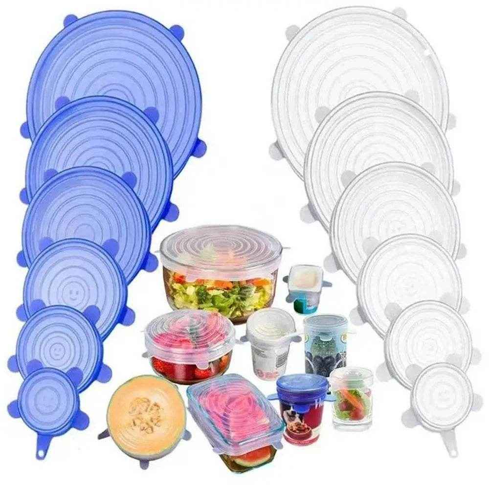 🥣Stretchy Magic Lids – Say Bye-Bye to Plastic Wrap!- - ThiGui