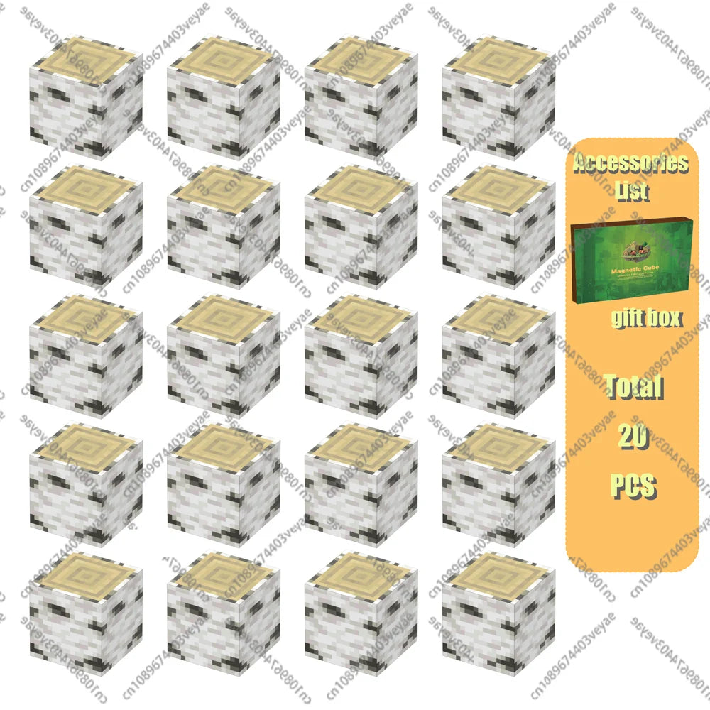 🧲 Build & Imagine! Magnetic Mine World Cube Set for Kids – Craft, Create, and Play 🎮🌍 - ThiGui