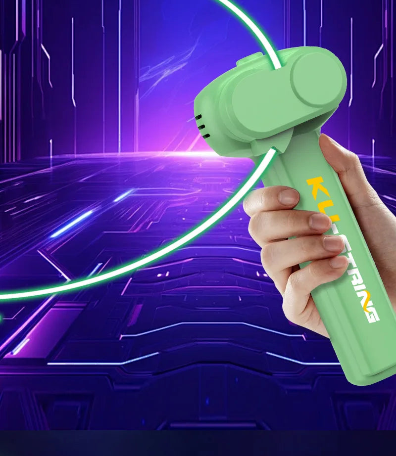 🌈 Light-Up String Launcher Toy 🚀 | Glow-in-the-Dark Fun for Little Explorers! 🎇🎯 - ThiGui