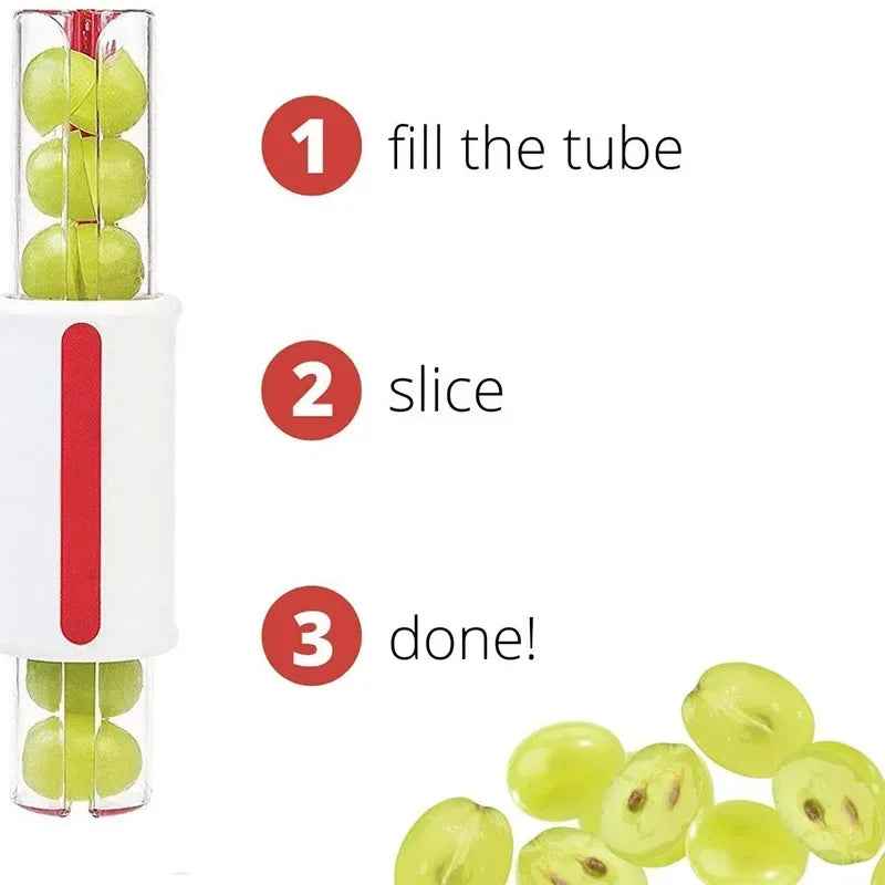 💥No-Mess Grape & Cherry Tomato Slicer – The Snack Time Hero for Busy Mums! - ThiGui