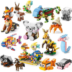 🧱 Animal World Building Blocks – 10-in-1 Fun with Bricks, Beaks & Paws! 🦁🐘🐟 - ThiGui