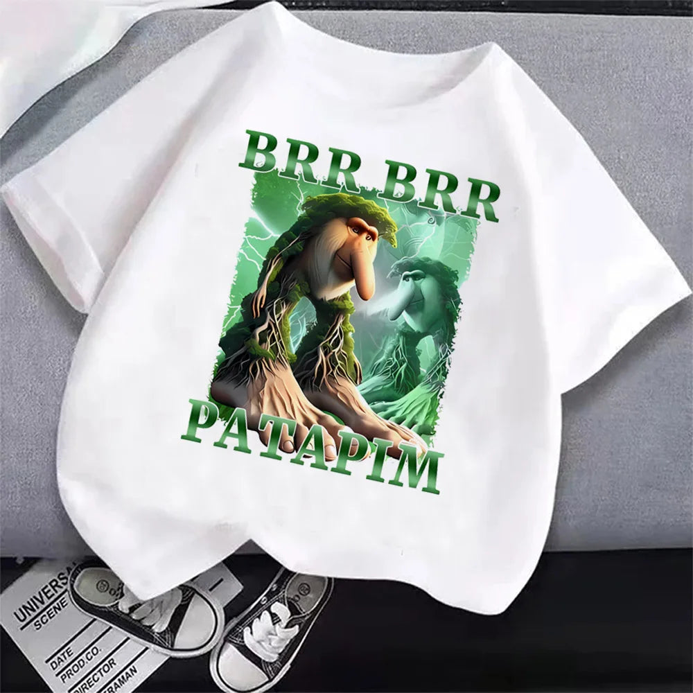 Italian Brainrot Cartoon Boys Tee 🎨😎 Cool Anime Casual T-Shirt - ThiGui