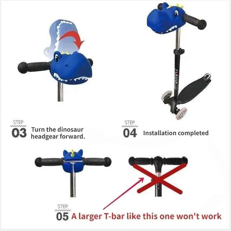 🦄 Ride in Magic – Unicorn Handlebar Head for Bikes & Scooters! 🌈🚲 - ThiGui