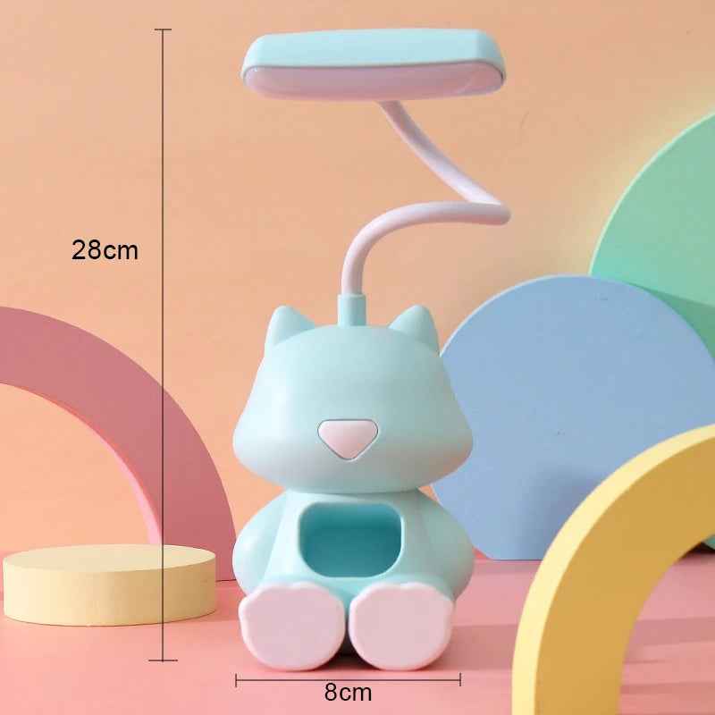 🔌Purrfect Study Buddy – Cute Cat Desk Lamp with a Phone Holder! - ThiGui