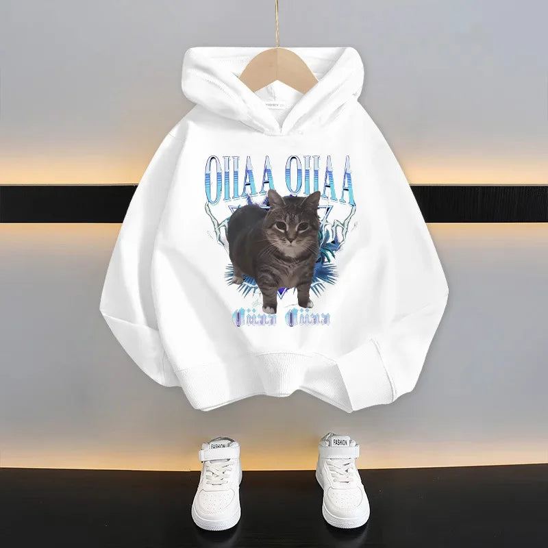Italian Brainrot Tung Tung Hoodie 😆🧥 Fun Thin Cartoon Sweatshirt for Boys - ThiGui