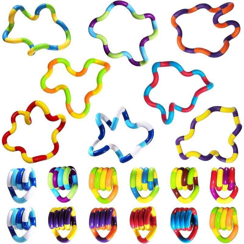 🌀 3x Tangle Fidget Toys – Twist, Play & Focus! 🌈 - ThiGui