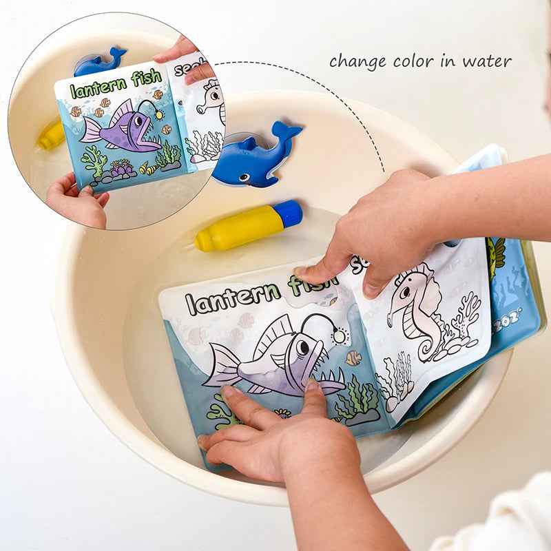 📖 Splash & Learn – Magic Bath Books That Reveal Colors with Water! 🛁🎨 - ThiGui