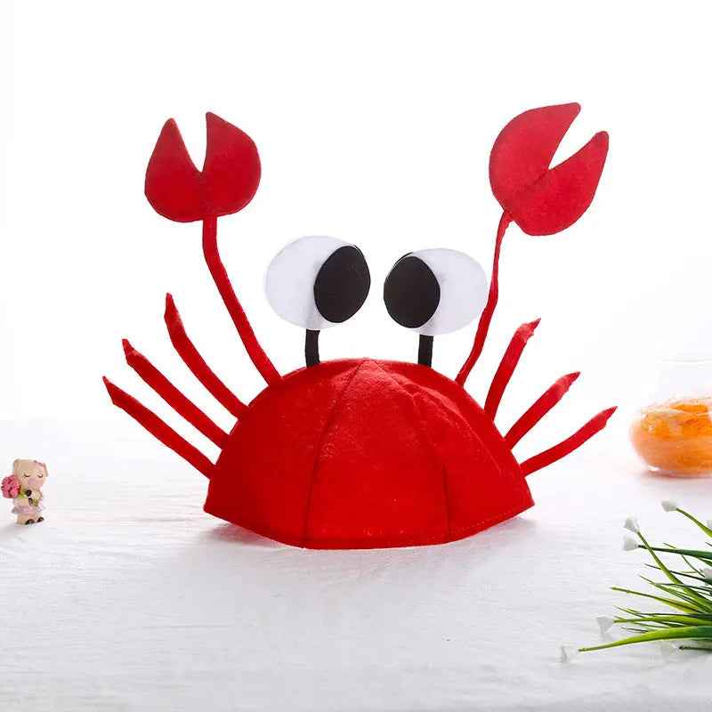 🦀 Animal Dress-Up Hats – Silly, Snuggly & Perfect for Party Play! 🐸🎭 - ThiGui