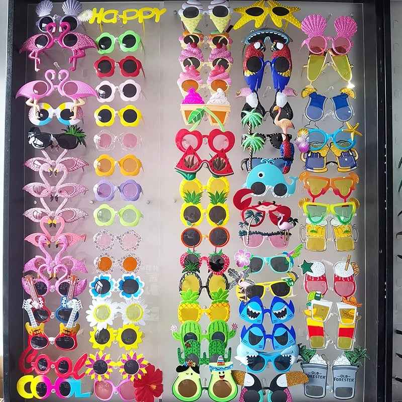 🌺 Say Aloha in Style – Fun Hawaiian Glasses for Parties & Cosplay! 🕶️🍍 - ThiGui