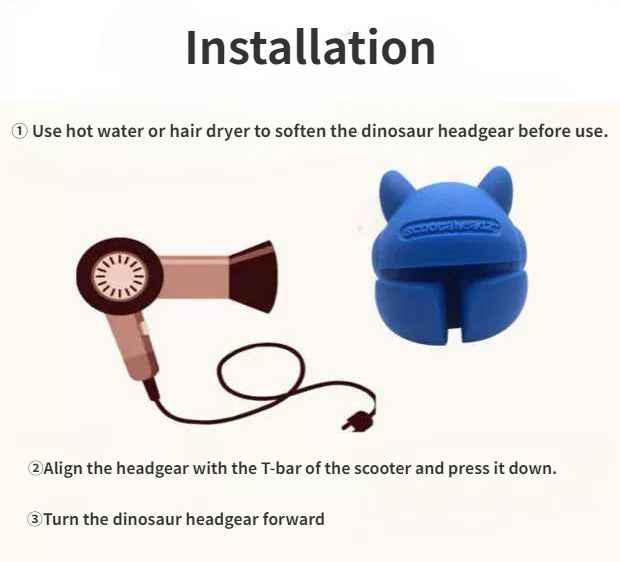 🦄 Ride in Magic – Unicorn Handlebar Head for Bikes & Scooters! 🌈🚲 - ThiGui