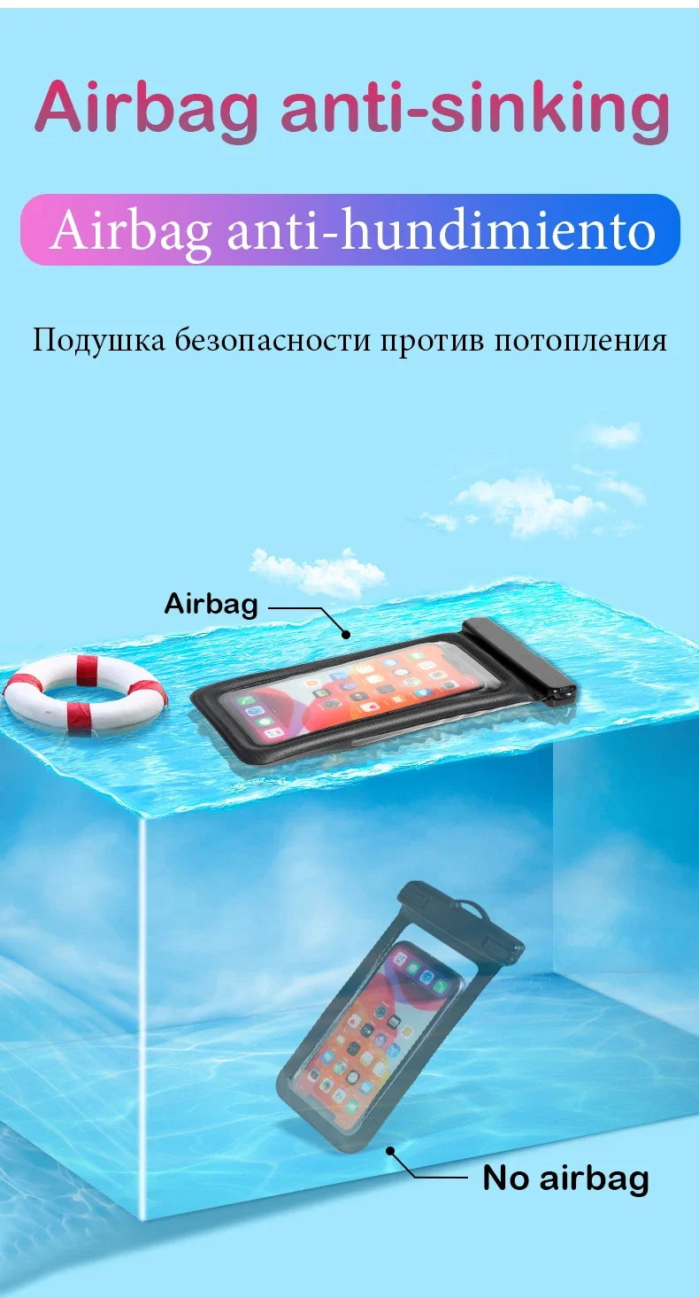 💧 Waterproof Floating Phone Pouch – Perfect for Pool Days, Beach Trips & Rainy Adventures! 🏖️📲✨ - ThiGui