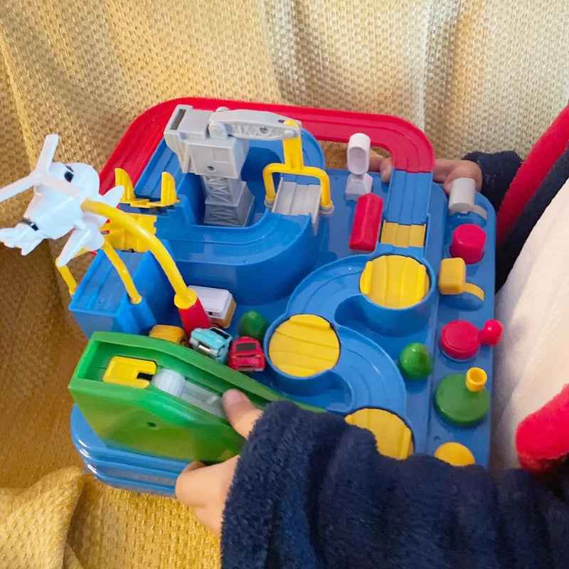 🚂 Adventure on Track – Rail Car Puzzle Toy with Rockets, Animals & Brainy Twists! 🧩🚀 - ThiGui