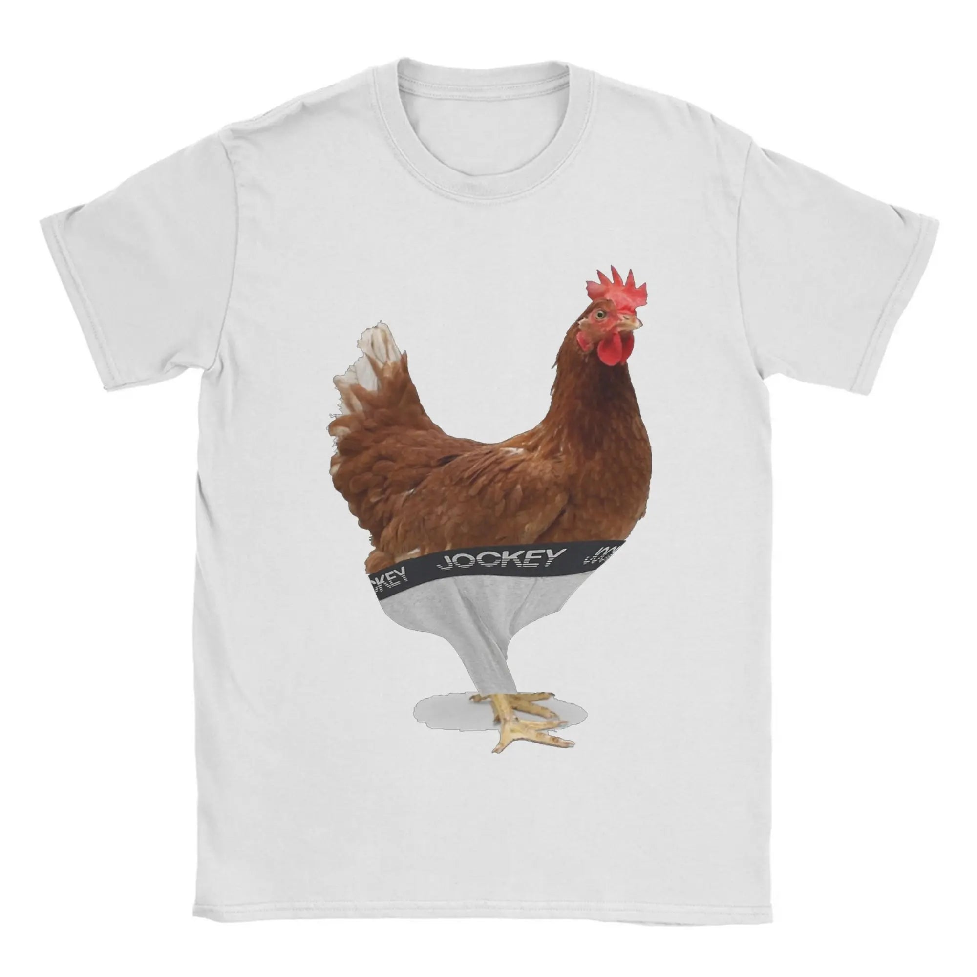 Chicken Jockey Pixel Zombie Tee 🧟‍♂️🐔 100% Cotton Gamer Fun - ThiGui