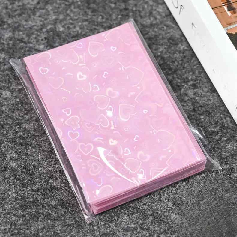 💖 Holographic Heart Card Sleeves – Sparkly Protection for Precious Photo Cards! ✨📸 - ThiGui
