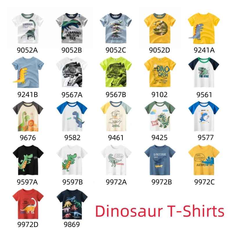 🦖 Roarsome Summer Style for Little Explorers! Dino-Mite Summer T-Shirt for Boys – Cool, Comfy & Full of Roar! - ThiGui