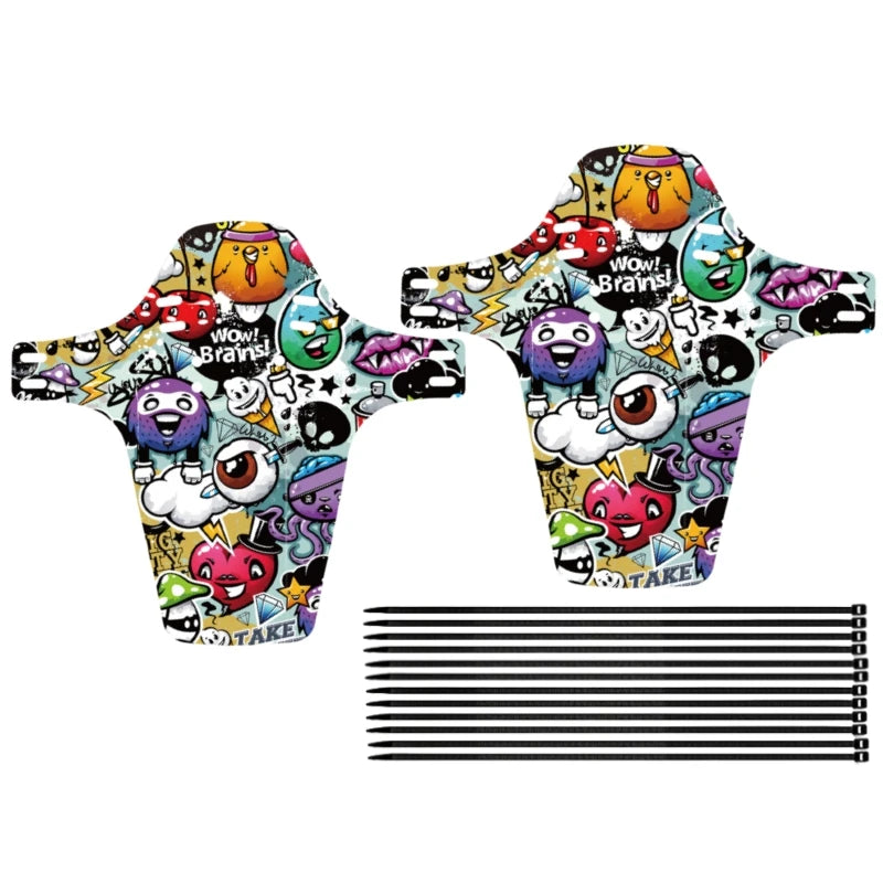 🚲 Front & Rear Mudguard Set | Universal Fit for Kids’ Mountain Bikes – No More Muddy Clothes! 🧼🌦️ - ThiGui