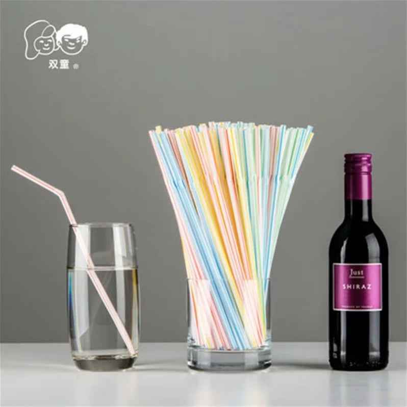 🎉Bright and Fun Multicolor Straws – Perfect for Parties, Playdates, and Everyday Sips! - ThiGui