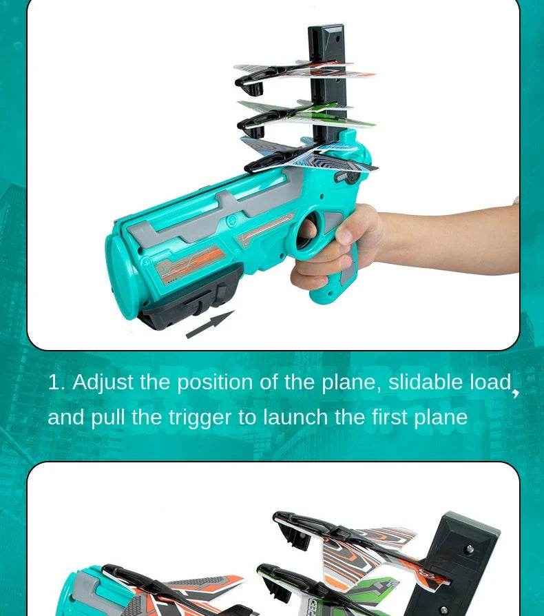 🌞Aircraft Launcher Game for Boys Who Love Outdoor Flying Fun and Friendly Competitions - ThiGui
