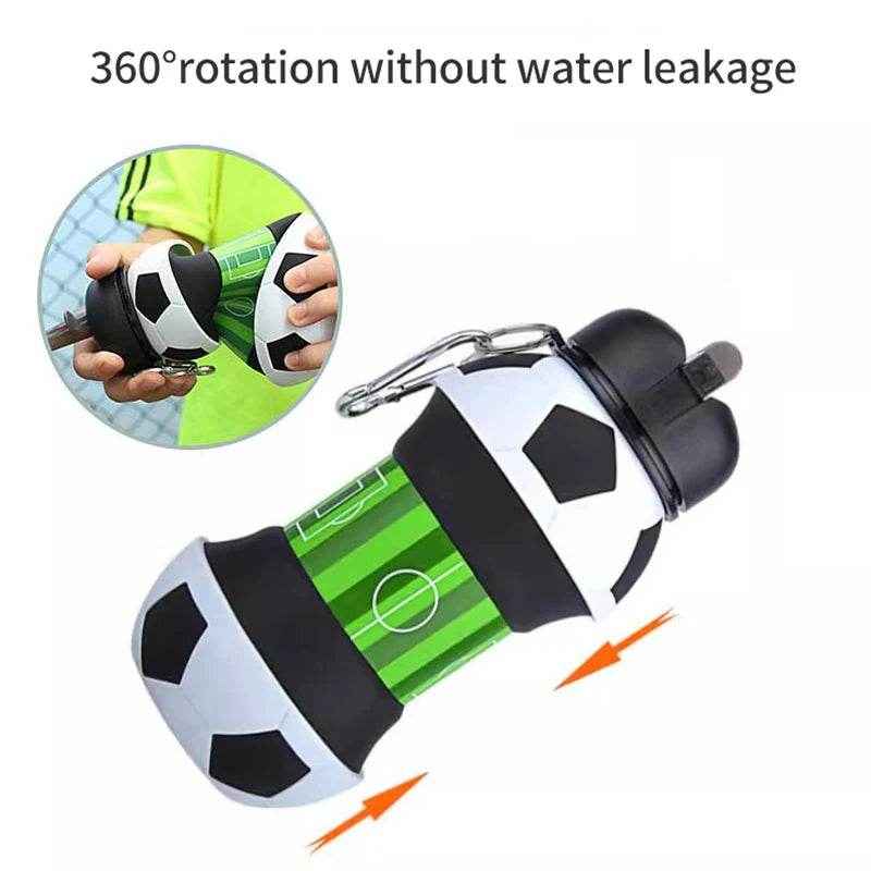 💧Foldable Sports Ball Water Bottle for Boys That’s Fun Practical and Perfect for School or Play - ThiGui