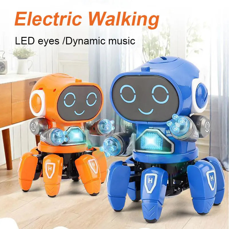 🐙 Lights, Music & Wiggly Fun – Octopus Dance Robot for Little Explorers! 🎶💃 - ThiGui