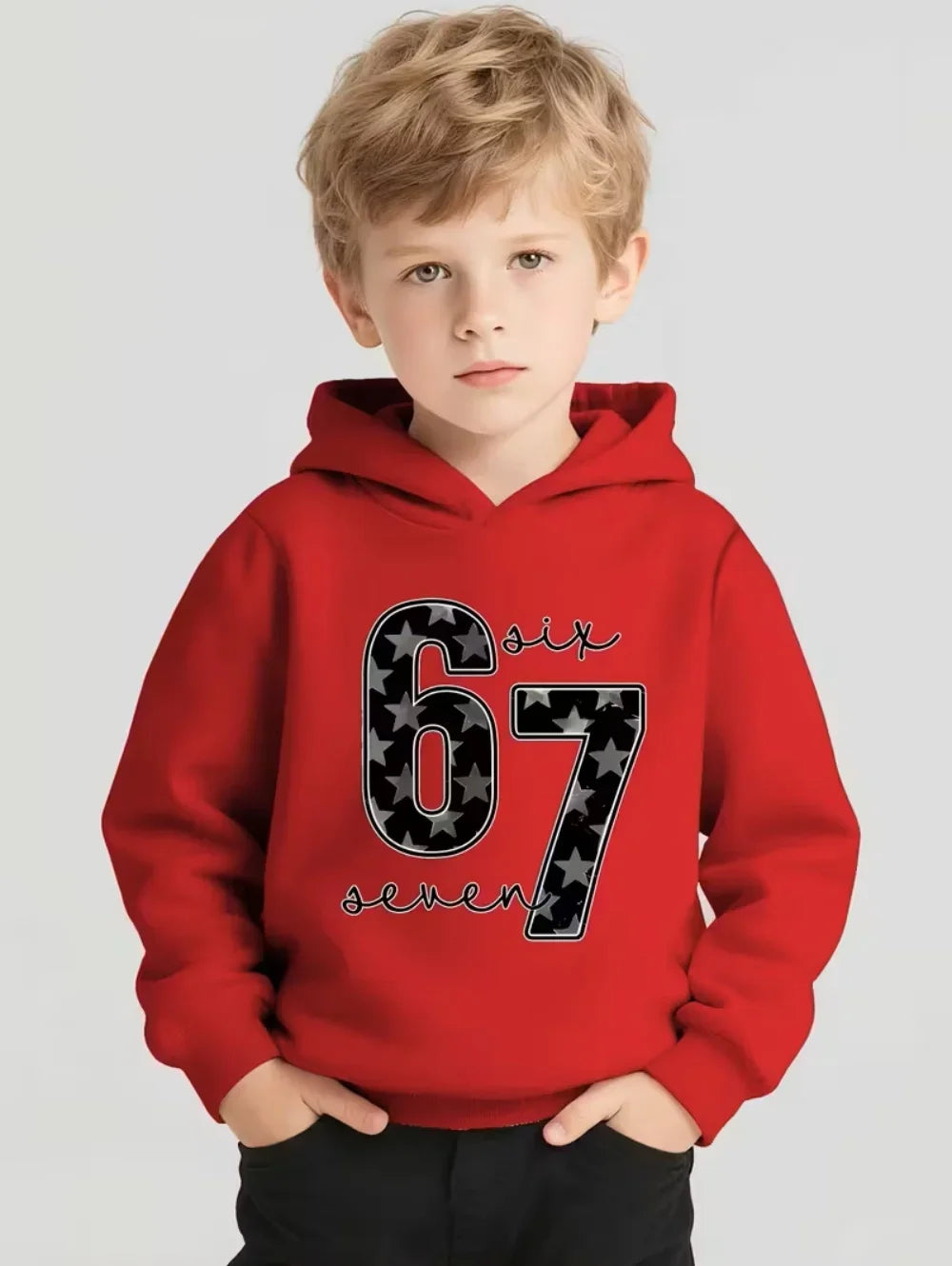 Bruh 67 Six Seven Brainrot Hoodie 😎🔥 Cool & Cosy Kids Streetwear Sweatshirt - ThiGui