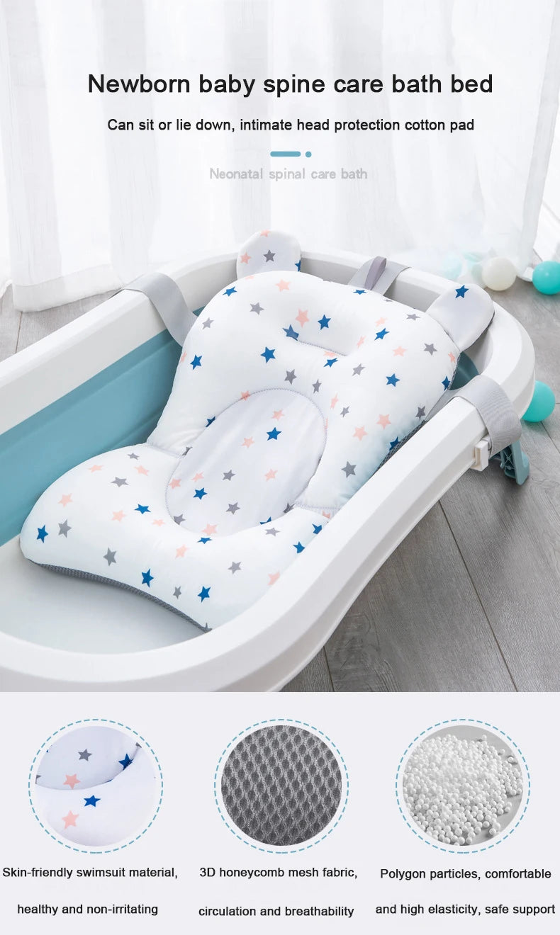 🛁 Soft & Secure! Baby Bathtub Cushion Pad – Keep Bathtime Comfy & Safe! 💦 - ThiGui