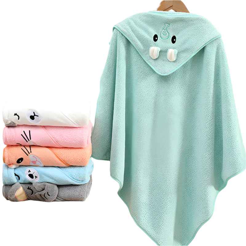 💤 Baby Snuggle Hooded Towel – Ultra-Soft Wrap for Sweet Little Dreamers 🌙🛁 - ThiGui