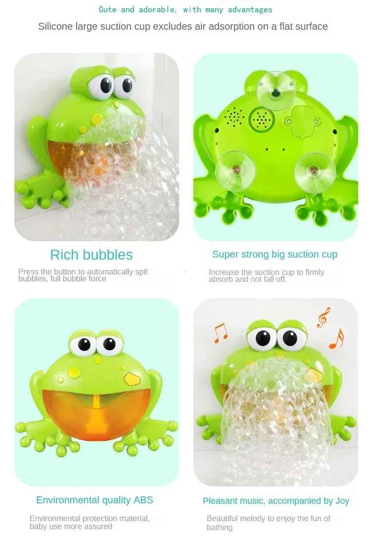 🫧 Bathtime Bubbles & Giggles – Musical Bubble Machine for Happy Splashy Tubs! 🐸 - ThiGui