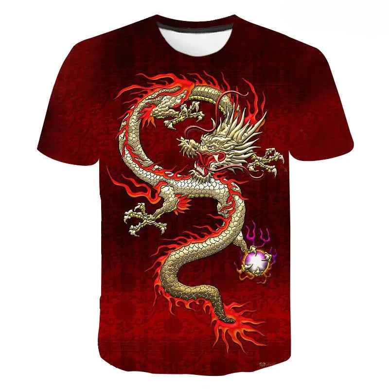 👕Roaring Style! 3D Dragon T-Shirt for Little Adventurers - ThiGui