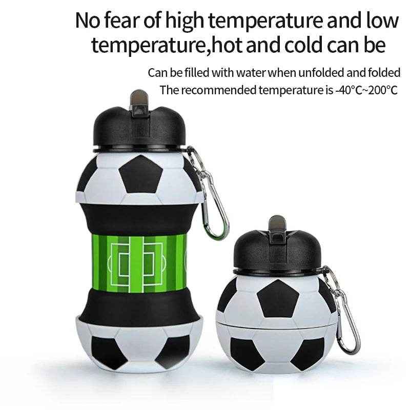 💧Foldable Sports Ball Water Bottle for Boys That’s Fun Practical and Perfect for School or Play - ThiGui