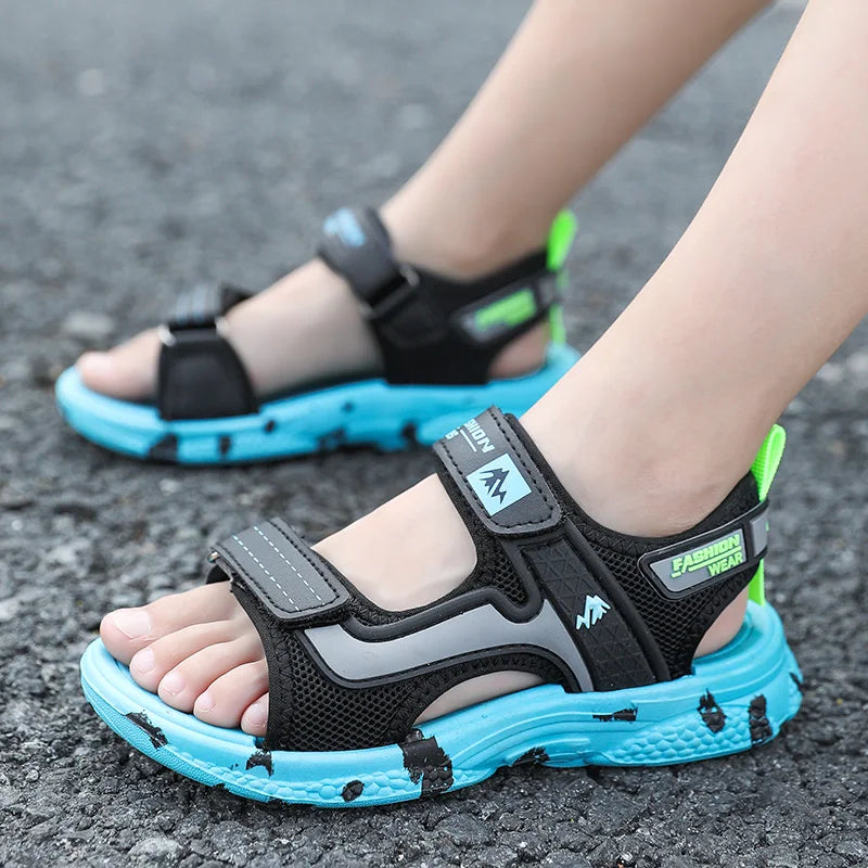 🏖️ Adventure-Ready! Camouflage Summer Sandals for Active Boys 👣💥 - ThiGui