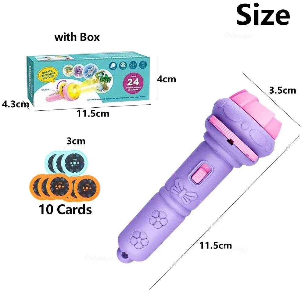 🛏️Cartoon Story Projector Flashlight for Boys with 80 Magical Bedtime Patterns - ThiGui