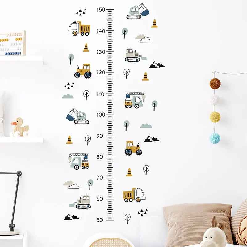 Adorable Car-Themed Height Chart – Watch Your Little One Grow with Big Smiles! - ThiGui