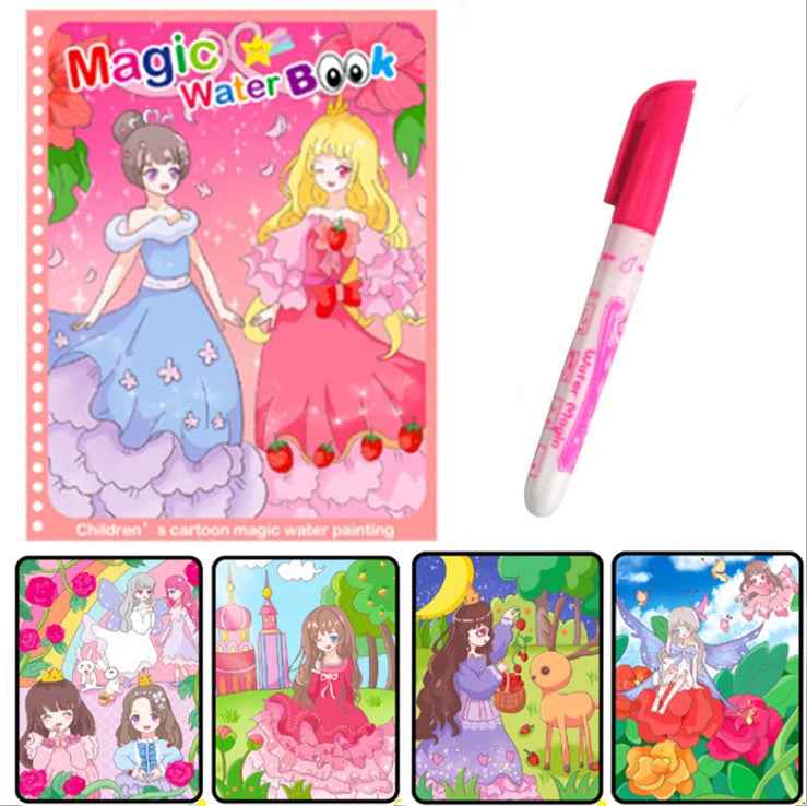 🌈 Magical Water Reveal Book 🖌️ No Mess, All Fun! Perfect for Little Explorers 🚀 - ThiGui