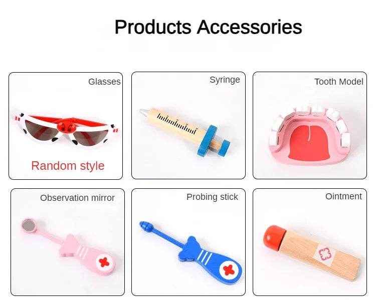 🌳Little Healer Play Kit – Wooden Doctor Set for Imaginative Mini Medics - ThiGui