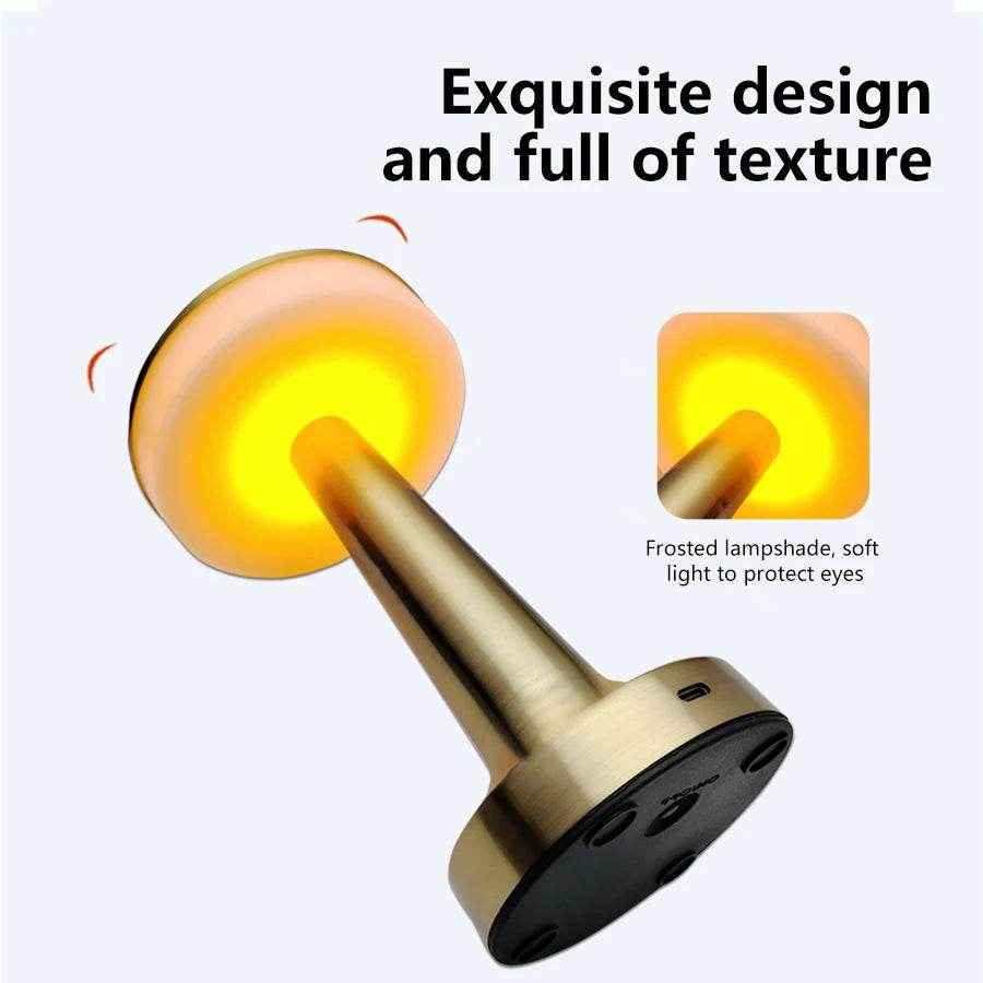 ✨ Touch, Glow & Go – Chic Rechargeable LED Table Lamp for Cosy Corners & Bedtime Calm - ThiGui