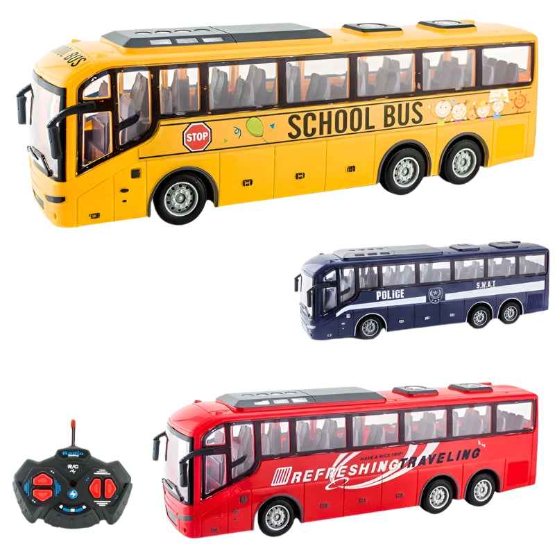🚗 RC Bus & Car Toy – Easy Remote Control Fun for Boys on the Move! 🎮🧒 - ThiGui