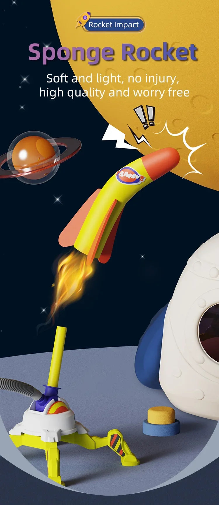 🚀 Ready, Set, STOMP! Air Rocket Launcher Toy for Outdoor Fun & Energy Burn 🔥👟 - ThiGui