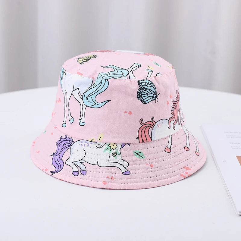 🌞 Sunshine-Ready! Adorable Cartoon Bucket Hat for Babies & Toddlers 🧢🦕 - ThiGui