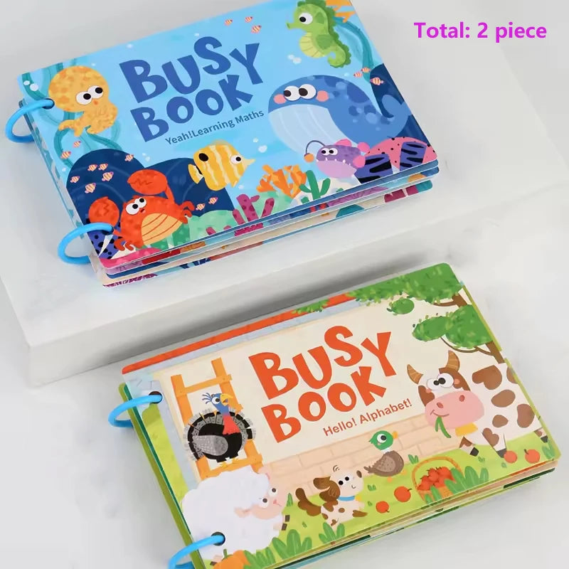 📘✨ Montessori Busy Book – Hands-On Learning & Matching Fun for Curious Toddlers! 👶🎓 - ThiGui