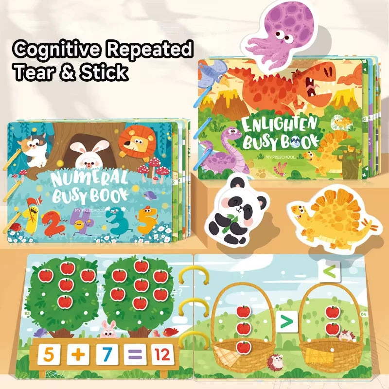 📘 My First Montessori Busy Book – Hands-On Learning Fun for Little Minds! 🧠✨ - ThiGui