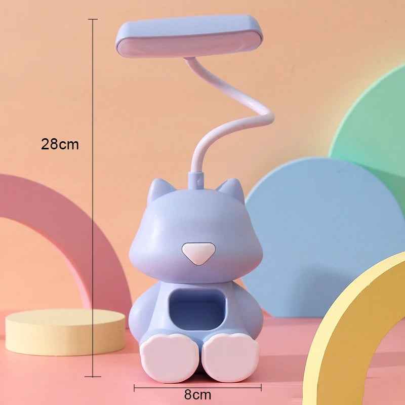 🔌Purrfect Study Buddy – Cute Cat Desk Lamp with a Phone Holder! - ThiGui