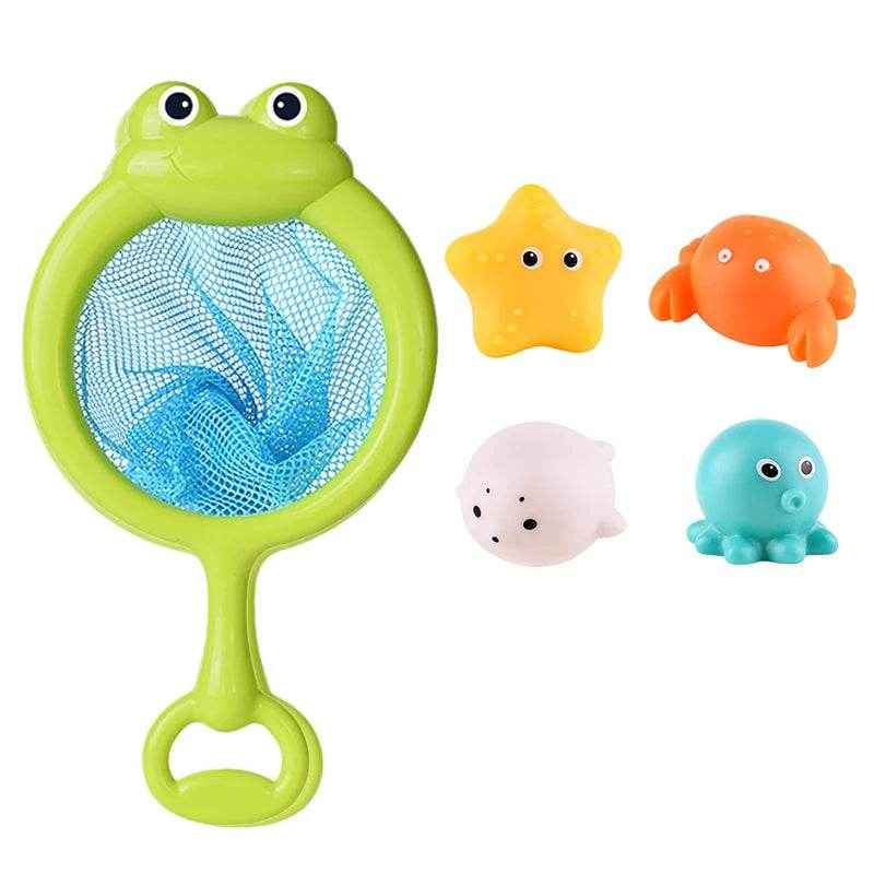 🐳LED Light Up Toys Baby Cute Animals Bath Toy Swimming Water Soft Rubber Float Induction Luminous Duck for Kids Play Funny Gifts - ThiGui