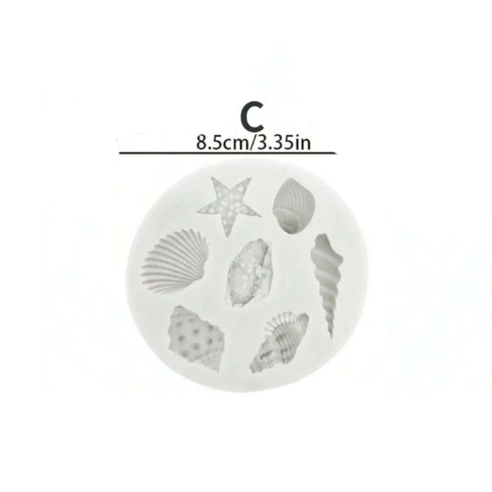 🐚 Bake Like a Beachy Dream – Silicone Shell & Conch Mould Set for Sweet Creativity! 🧁🌊 - ThiGui