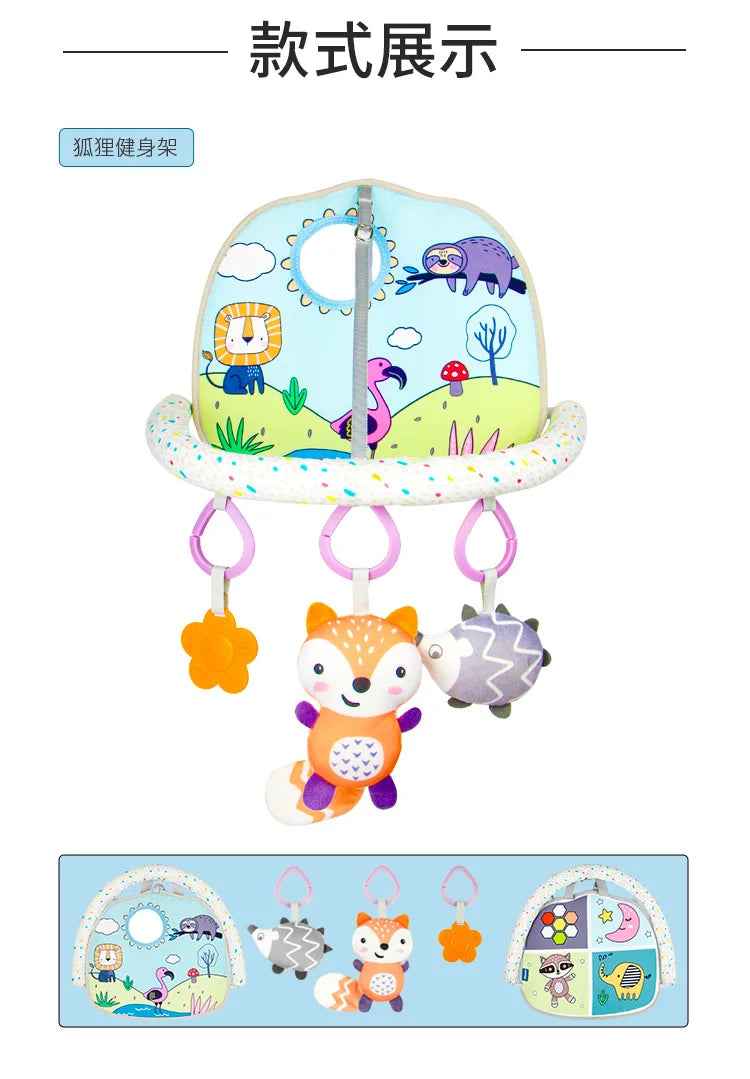 🍼 Car Seat Activity Toy – Kick, Grab & Explore on the Go! 🚗🎠 - ThiGui