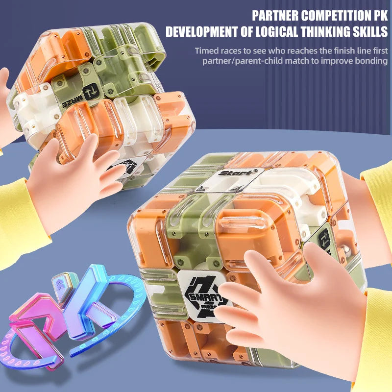 🌀🧩 3D Maze Magic Cube – Twist, Turn & Conquer the Labyrinth! 🎯💡 - ThiGui