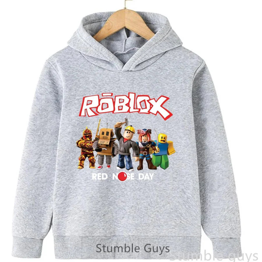 Roblox Autumn Kids Hoodie 🎮🍂 Trendy Game Graphic Sweatshirt - ThiGui