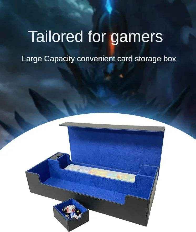 📚Deluxe Card Keeper: PU Leather Storage Box with Magnetic Lid for Trading Cards - ThiGui
