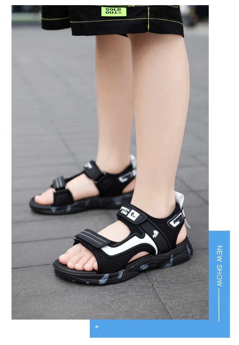 🏖️ Adventure-Ready! Camouflage Summer Sandals for Active Boys 👣💥 - ThiGui