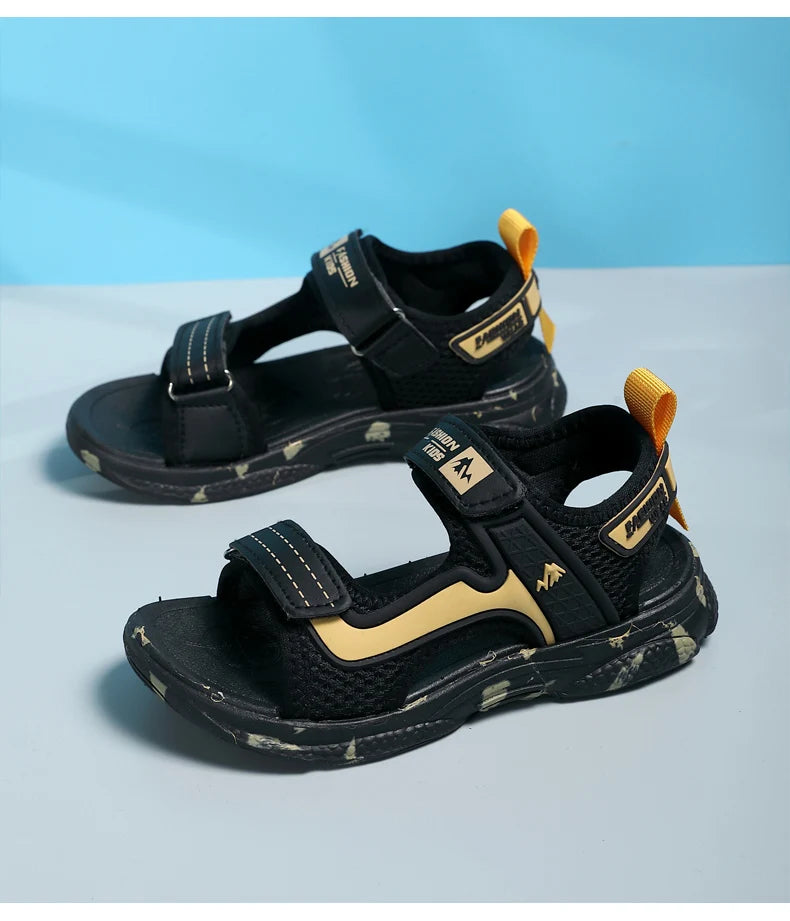 🏖️ Adventure-Ready! Camouflage Summer Sandals for Active Boys 👣💥 - ThiGui